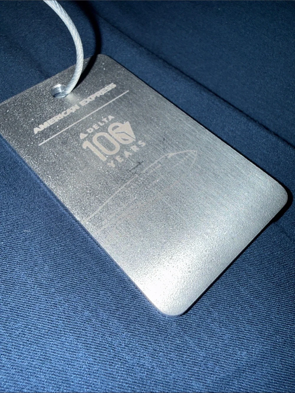Delta Airlines x AmEx 100 Years Metal Luggage Bag Tag